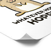 Wat Hoppens ook is, Hoppens Rabbit Pun Poster (Hoek)