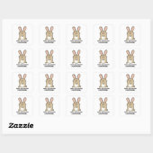 Wat Hoppens ook is, Hoppens Rabbit Pun Sticker (Vel)