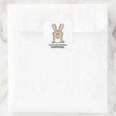Wat Hoppens ook is, Hoppens Rabbit Pun Sticker (Tas)