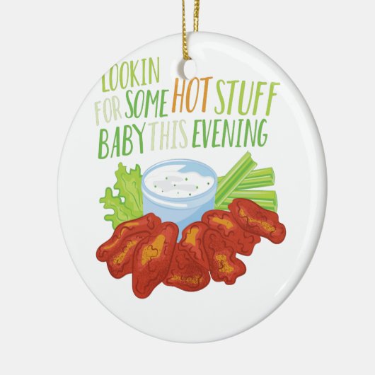 Wat hot Stuff Keramisch Ornament (Links)