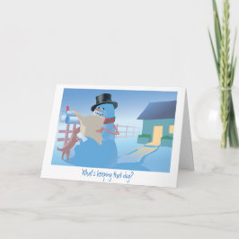 Wat houdt die hond? feestdagen kaart