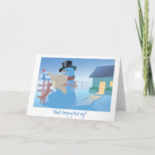 Wat houdt die hond? feestdagen kaart