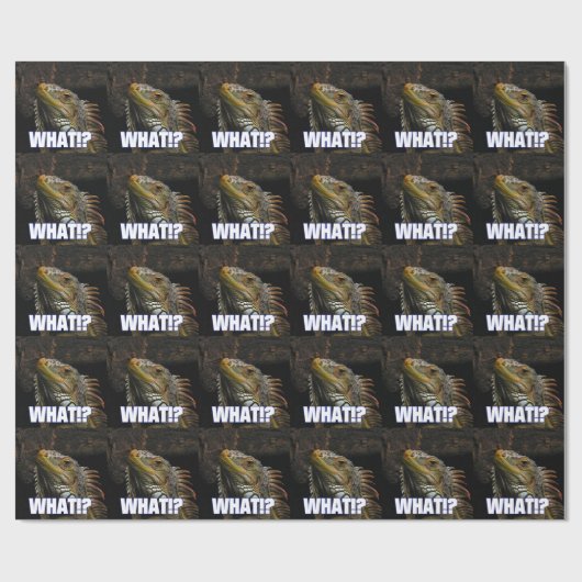 Wat? Iguana Cadeaupapier (Vlak)