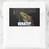 Wat? Iguana Rechthoekige Sticker (Tas)