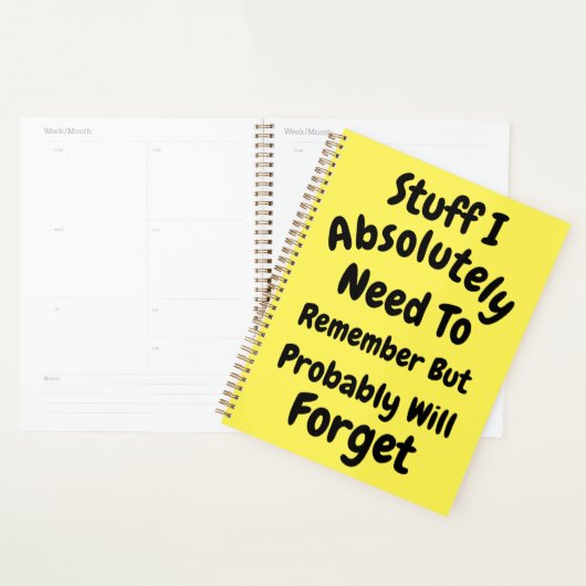 Wat ik absoluut moet onthouden, maar waarschijnlij planner (Display)