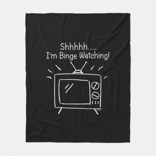 Wat ik ben Binge die kijkt Fleece Deken (Voorkant)