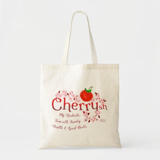 Wat ik Cherrysh heb | Cherry Pun Tote Bag (Voorkant)