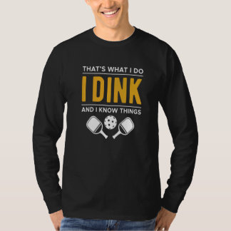 Wat ik doe, denk ik en ik ken dingen van bovenleer t-shirt