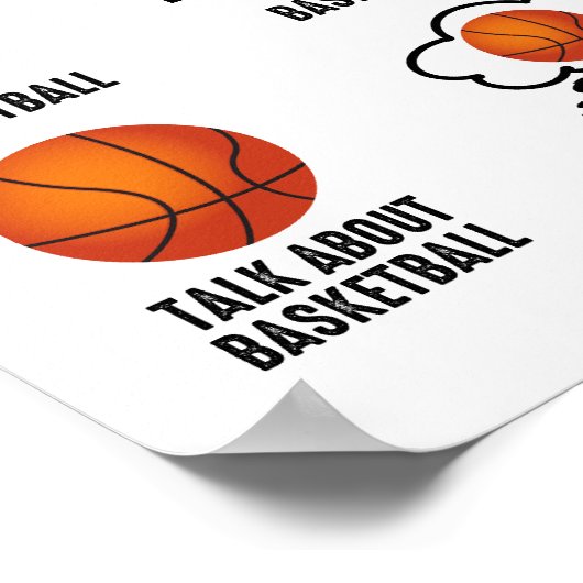 Wat ik doe in mijn reservebasketbal poster (Hoek)