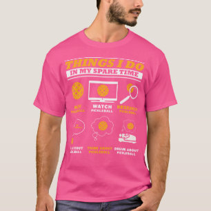 Wat ik doe in Mijn reservee-tijd de Ball Player pi T-shirt
