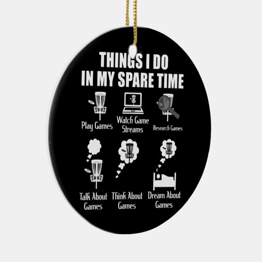 Wat ik doe in mijn reservekast keramisch ornament (Rechts)