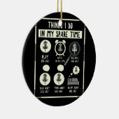 Wat ik doe in mijn reservetijd Golf Accessoires Keramisch Ornament (Rechts)