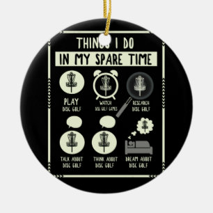 Wat ik doe in mijn reservetijd Golf Accessoires Keramisch Ornament