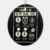 Wat ik doe in mijn reservetijd Golf Accessoires Keramisch Ornament (Links)