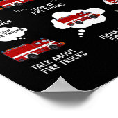 Wat ik doe in mijn spaartijd, grappige brandtocht poster (Hoek)