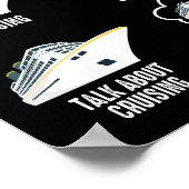 Wat ik doe in mijn tijd, cruise, grappige kruising poster (Hoek)