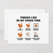Wat ik doe in mijn vrije tijd briefkaart (Voorkant / Achterkant)