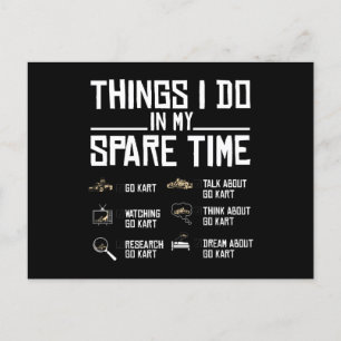 Wat ik doe in mijn vrije tijd, ga je gang briefkaart