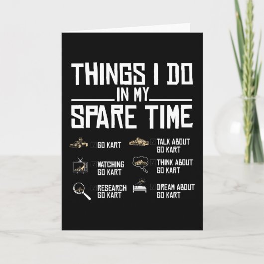 Wat ik doe in mijn vrije tijd, ga je gang kaart (Voorkant)
