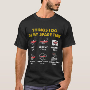 Wat ik doe in mijn vrije tijd grappige klassieke a t-shirt