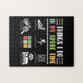 Wat ik doe in mijn vrije tijd - MTB Mountain Bike Legpuzzel (Horizontaal)