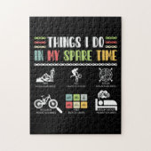 Wat ik doe in mijn vrije tijd - MTB Mountain Bike Legpuzzel (Verticaal)