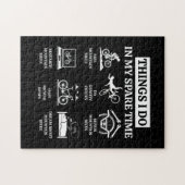 Wat ik doe in mijn vrije tijd - MTB Mountain Bike Legpuzzel (Horizontaal)