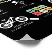 Wat ik doe in mijn vrije tijd - MTB Mountain Bike Poster (Hoek)