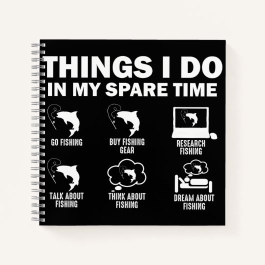 Wat ik doe in mijn vrije tijd Vist Notitieboek (Voorkant)