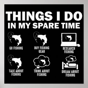 Wat ik doe in mijn vrije tijd Vist Poster