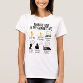 Wat ik doe in mijn vrije tijd Vist - Vader Gift T-shirt (Voorkant)