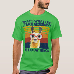 Wat ik doe, leer ik geografische spreiding I T-shirt