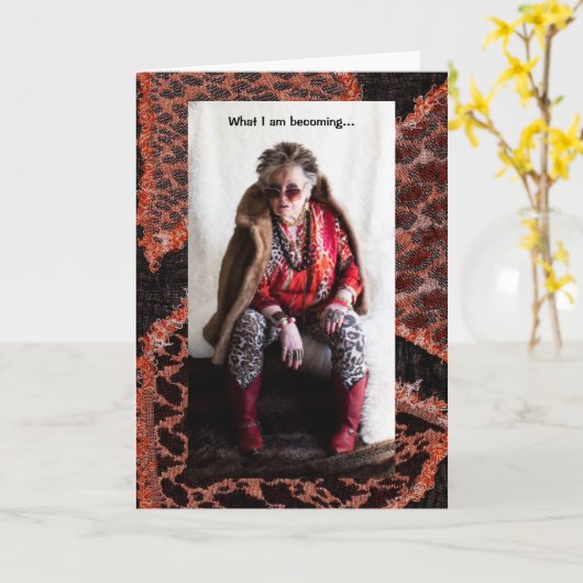 Wat ik een grappige groet word kaart (Gele Bloem)