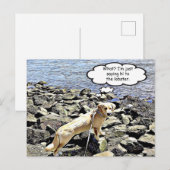 Wat? Ik ga gewoon gedag zeggen tegen de kreeft Briefkaart (Voorkant / Achterkant)