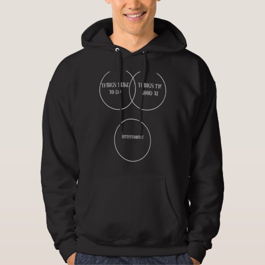 Wat ik graag doe, is goed in voeding hoodie (Voorkant)