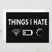 Wat ik haat kaart (Voorkant / Achterkant)