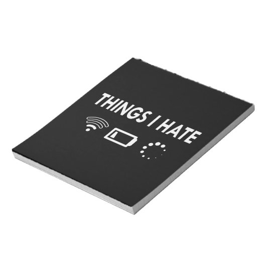 Wat ik haat notitieblok (Linkerzijde)