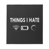 Wat ik haat notitieblok (Voorkant)