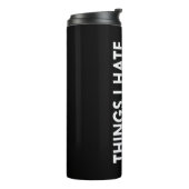 Wat ik haat thermosbeker (Gedraaid links)