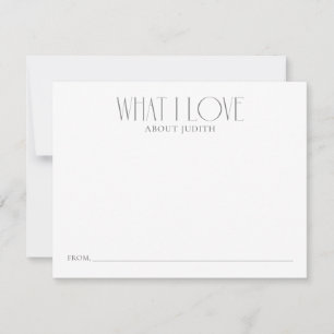 Wat ik hou van aandenken advieskaart