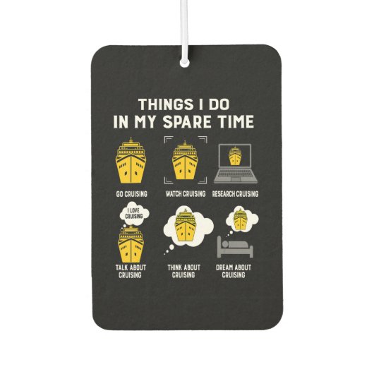 Wat ik in mijn vrije tijd doe, is grappig luchtverfrisser (Voorkant)