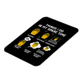 Wat ik in mijn vrije tijd doe, is grappig magneet (Linkerzijde)