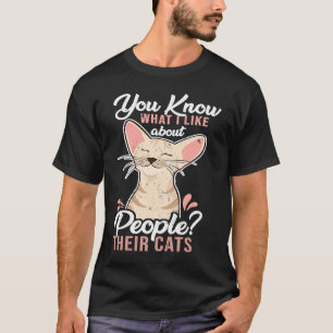 Wat ik leuk vind aan mensen en hun katten t-shirt