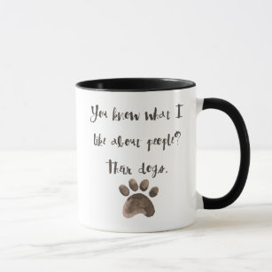 Wat ik leuk vind aan mensen: hun Dogs Coffee-Mok Mok