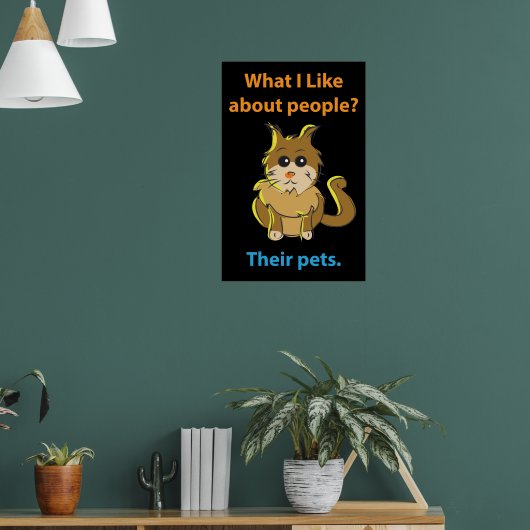 Wat ik leuk vind aan People Poster (Woonkamer 1)