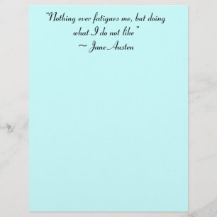 Wat ik niet leuk vind aan Jane Austen Quote