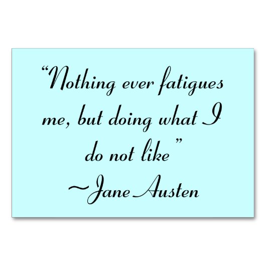 Wat ik niet leuk vind aan Jane Austen Quote Kaart (Voorkant)