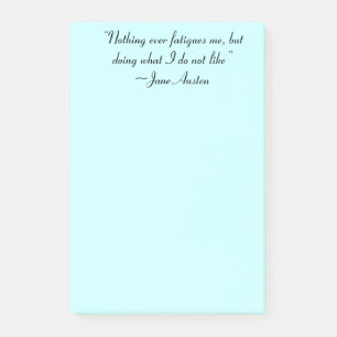 Wat ik niet leuk vind aan Jane Austen Quote Post-it® Notes
