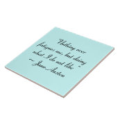 Wat ik niet leuk vind aan Jane Austen Quote Tegeltje (Zijkant)