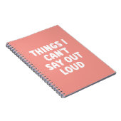 Wat ik niet luid kan zeggen - grappig Notitieboek (Rechterzijde)